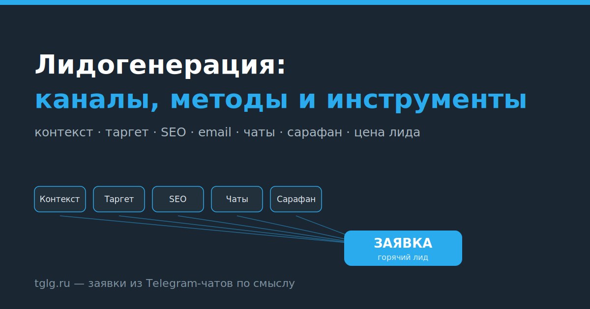 Лидогенерация: каналы, методы и инструменты привлечения заявок